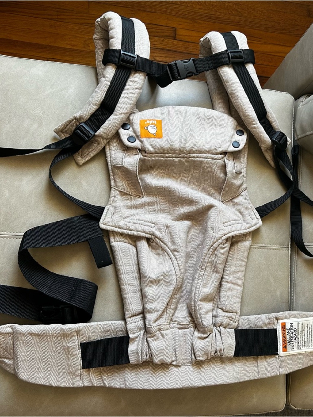 Tula Explore Beige Carrier with Black Straps
